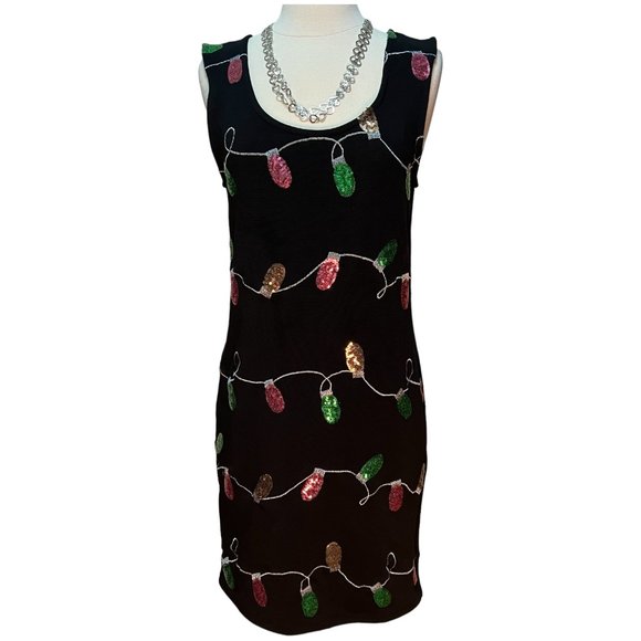 Planet Gold | Dresses | Sequin Christmas Light Dress | Poshmark